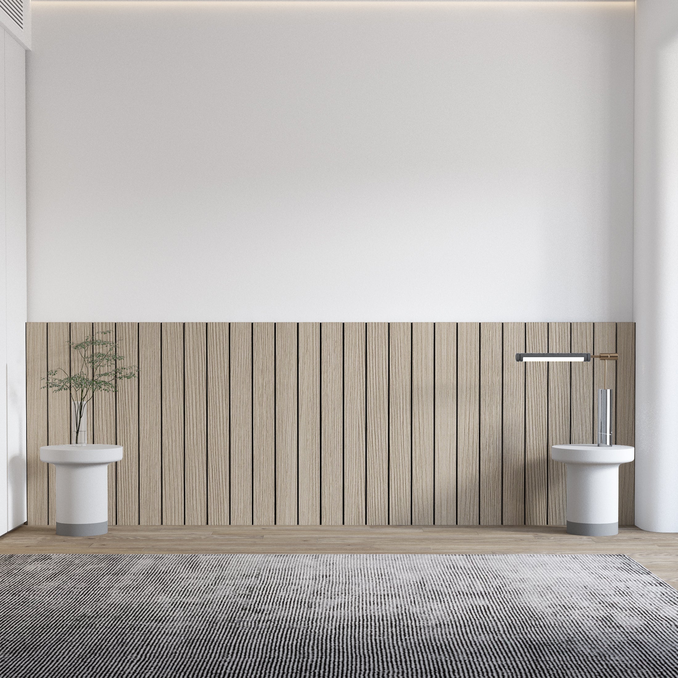 Light Wood Headboard Bars