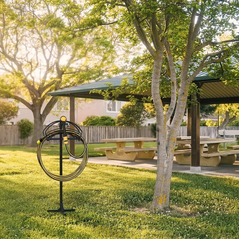 Freestanding Garden Hose Holder Rack