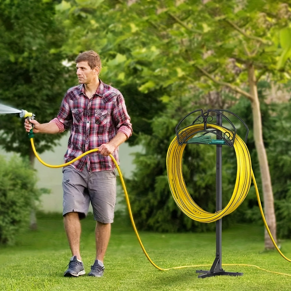Freestanding Garden Hose Holder Rack